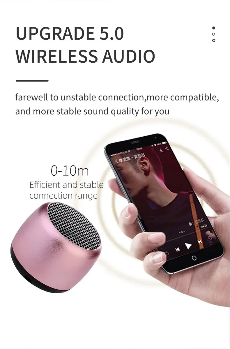 VIKEFON M1 Portable Bluetooth Speaker Music Stereo Surround Mini USB Outdoor Subwoofer Speaker Audio Player Speaker Microphone