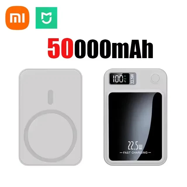 Xiaomi 100000mAh Magnetic Power Bank Wireless Fast Charger For Magsafe Portable Auxiliary Battery Pack For iphone Huawei Samsung