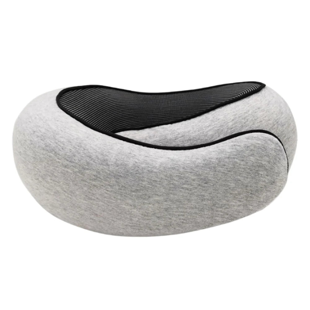 Travel Neck Pillow Memory Foam U-shaped Pillow Snail Style Travel Neck Support Portable Adjustable Soft Noon Break Sleep Pillows