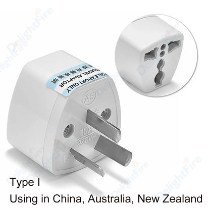 Universal Plug Adapter Euro European EU To US America China CN British UK Australia AU Korea Travel Adapter AC Converter Socket