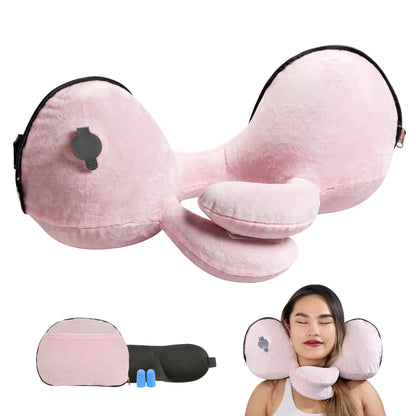 Travel Pillow Inflatable Pillows Air Soft Cushion Trip Portable Innovative Products Body Back Support Foldable Blow Neck Pillow