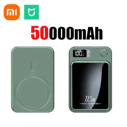 Xiaomi 100000mAh Magnetic Power Bank Wireless Fast Charger For Magsafe Portable Auxiliary Battery Pack For iphone Huawei Samsung