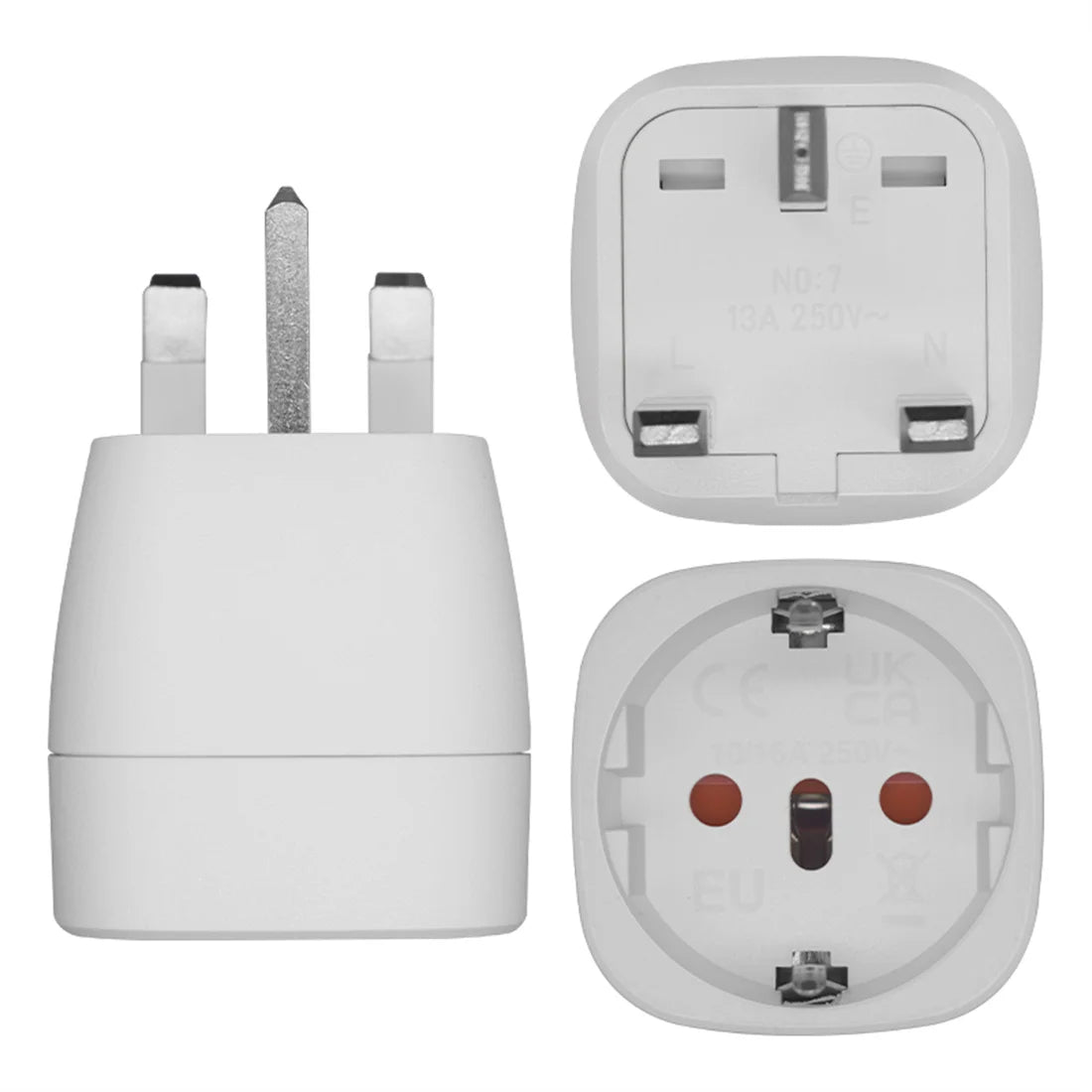 JORINDO UK to EU AC power converter adapter,European To British Singapore Malaysia Travel Adapter EU Plug To UK connector