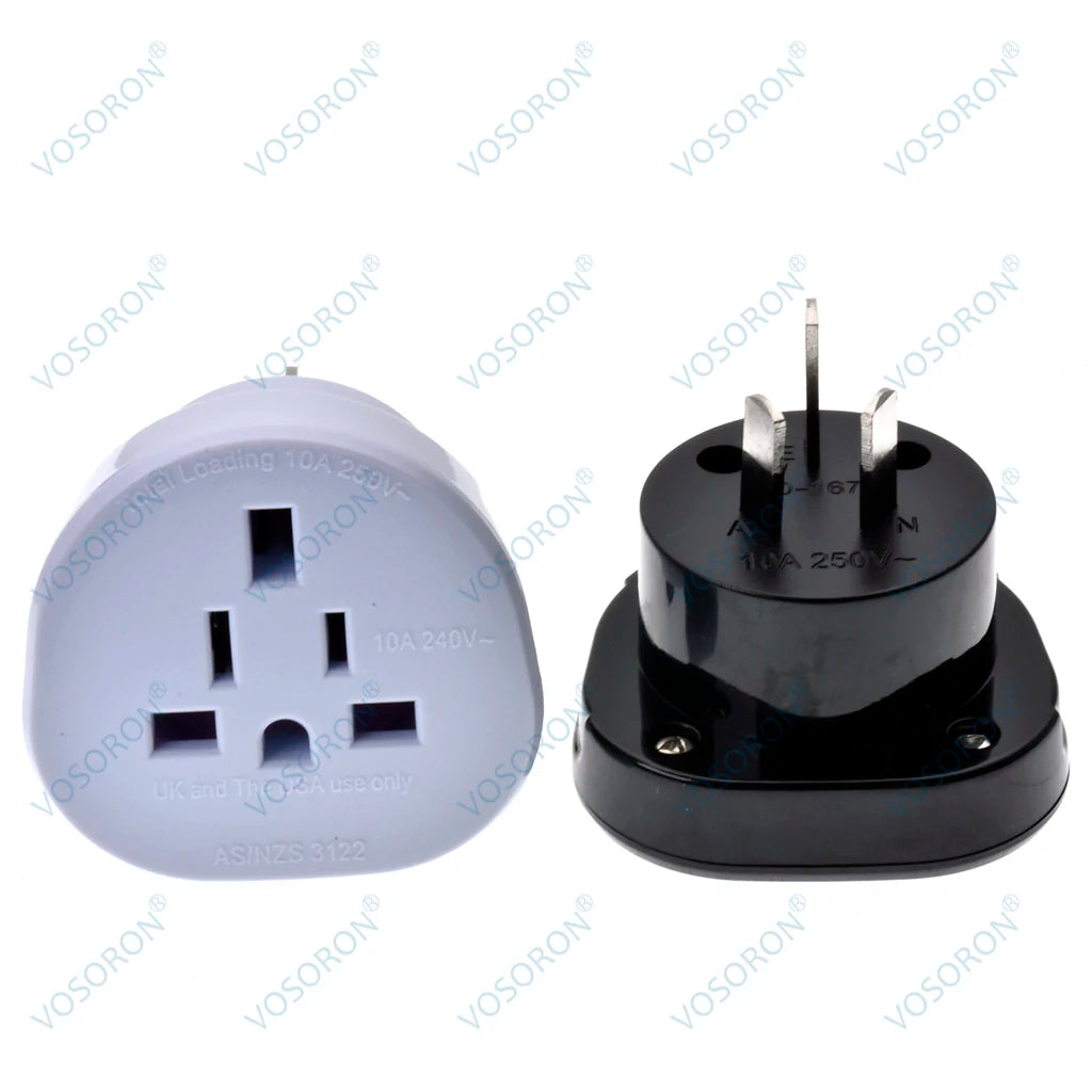 Universal 3Pin AU NZ Power Plug Adapter 3 pin New Zealand Australia Travel Plug US/UK/EU to AU/NZ Plug Converter