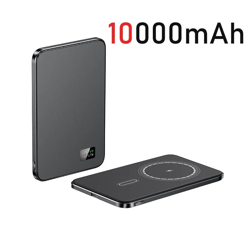 10000mAh Ultra thin Magnetic Wireless Powerbank PD20W Fast Charging For Magsafe iPhone 16 15 14 13 12 External Backup battery