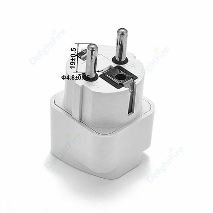 EU Plug Adapter AU UK US To EU KR Universal Travel Adapter Euro Plug Adapter Power Socket Electrical Plug Converter AC Outlet