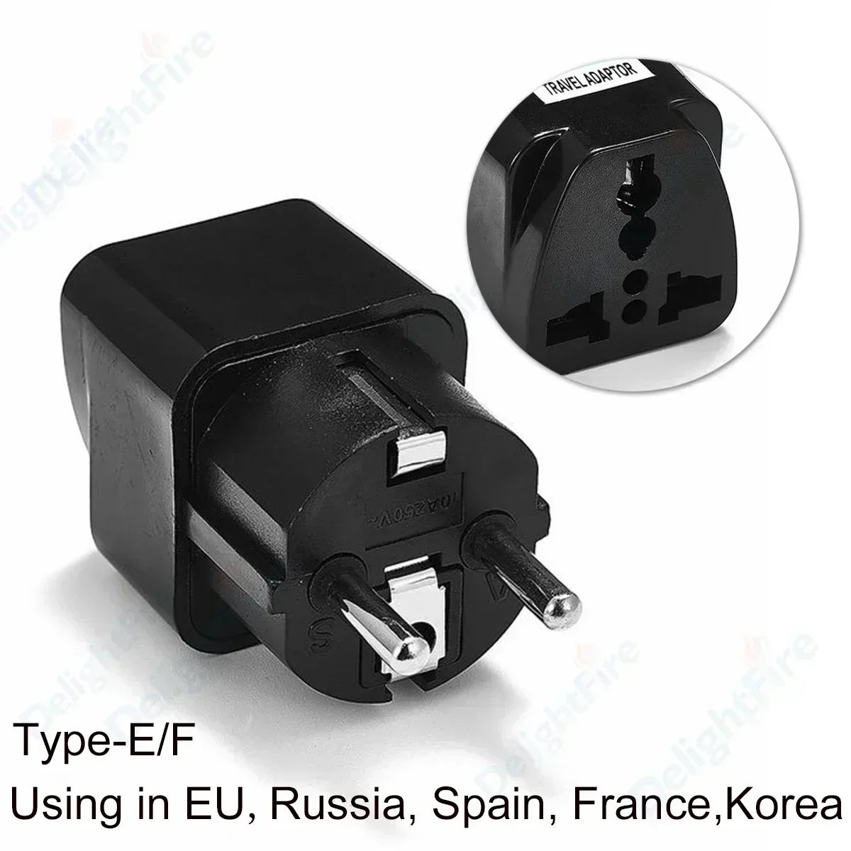 EU Plug Adapter AU UK US To EU KR Universal Travel Adapter Euro Plug Adapter Power Socket Electrical Plug Converter AC Outlet