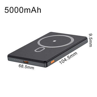 10000mAh Wireless Power Bank Magnetic PD20W Portable External Battery Fast Charging for Magsafe For iPhone 15 14 13 12 11 Xiaomi