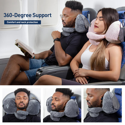 Travel Pillow Inflatable Pillows Air Soft Cushion Trip Portable Innovative Products Body Back Support Foldable Blow Neck Pillow