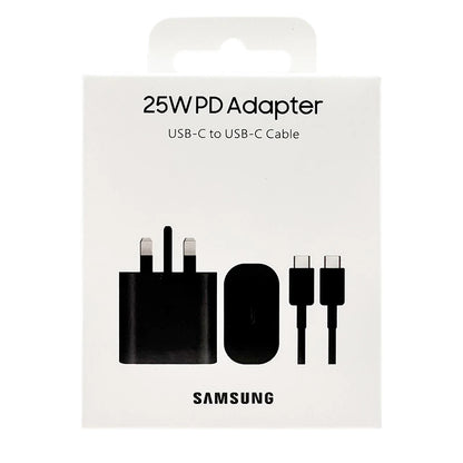 Samsung PD 25W Charger EU US UK Super Fast Charging Wall Adapter Daul Type C Cable For Galaxy S22 S21 S20 Ultra Note 20 10+ A53