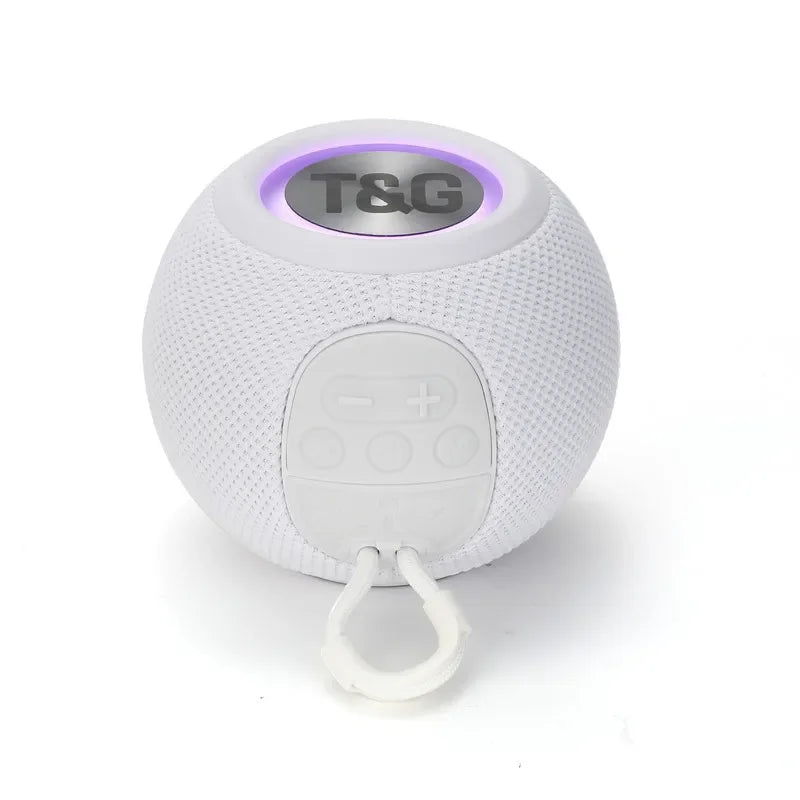 TG337 Bluetooth Speaker Portable TWS Wireless Mini Bass Boombox LED Loudspeaker IPX7 Outdoor Music Player Support BT AUX FM TF