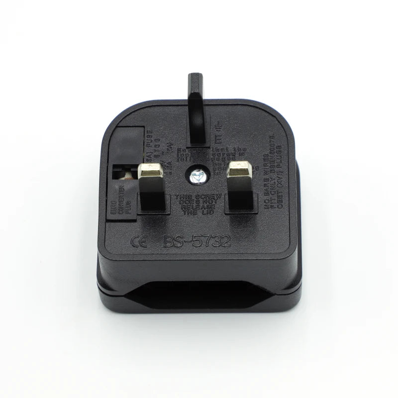 1PCS European Euro Eu 2 Pin To Uk 3 Pin Power Socket Travel Plug Adapter Converter Power Adapter Charger Power Socket Outlet