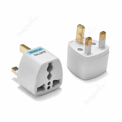 US To UK Plug Adapter Korea Euro European To British Universal Travel Adapter 3Pin Plug Type G Power Adaptor Outlet Converter