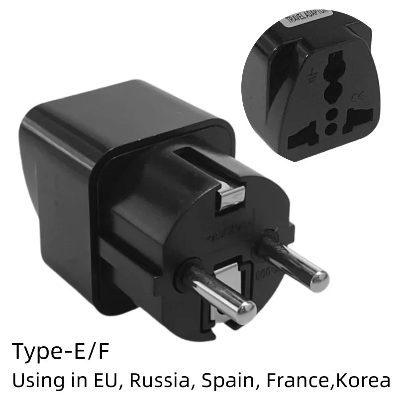 Universal AU UK US EU Plug Adapter US to EU Plug Converter Australian KR Euro Travel Adapter Power Electric Socket AC Outlet