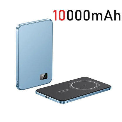 10000mAh Ultra thin Magnetic Wireless Powerbank PD20W Fast Charging For Magsafe iPhone 16 15 14 13 12 External Backup battery