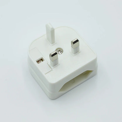 1PCS European Euro Eu 2 Pin To Uk 3 Pin Power Socket Travel Plug Adapter Converter Power Adapter Charger Power Socket Outlet