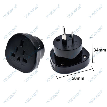 Universal 3Pin AU NZ Power Plug Adapter 3 pin New Zealand Australia Travel Plug US/UK/EU to AU/NZ Plug Converter