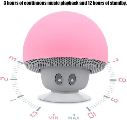 Mini Bluetooth Mushroom Speaker Waterproof Can Be Used as a Mobile Phone Holder Suitable for Family Parties and Small Parties