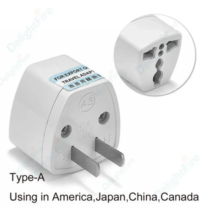 EU Plug Adapter AU UK US To EU KR Universal Travel Adapter Euro Plug Adapter Power Socket Electrical Plug Converter AC Outlet