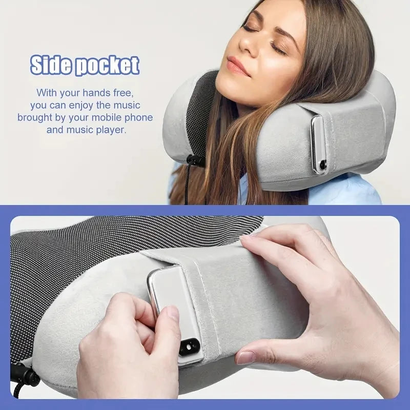 U Shaped Memory Foam Neck Pillows SoftTravel Pillow Massage Neck Pillow SleepincAirplane Pillow Cervical  Bedding