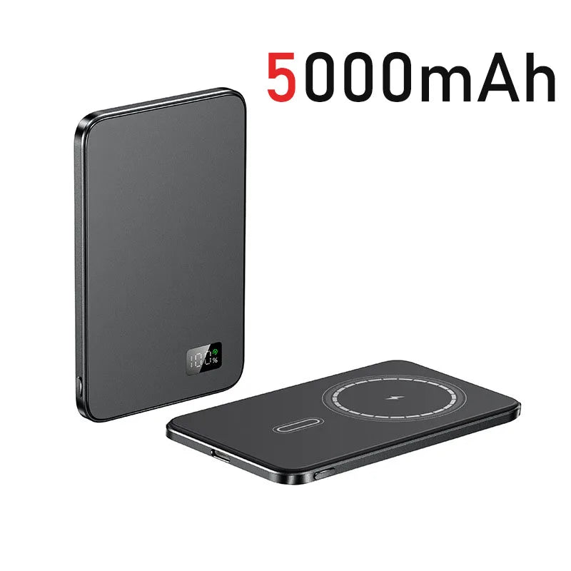 10000mAh Ultra thin Magnetic Wireless Powerbank PD20W Fast Charging For Magsafe iPhone 16 15 14 13 12 External Backup battery