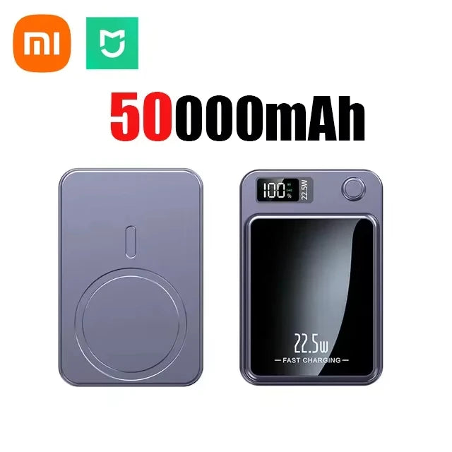 Xiaomi 100000mAh Magnetic Power Bank Wireless Fast Charger For Magsafe Portable Auxiliary Battery Pack For iphone Huawei Samsung