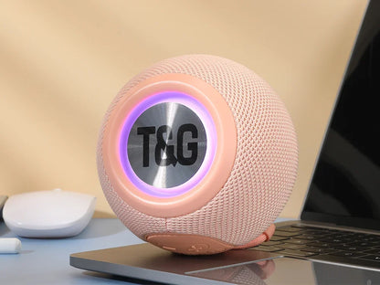 TG337 Bluetooth Speaker Portable TWS Wireless Mini Bass Boombox LED Loudspeaker IPX7 Outdoor Music Player Support BT AUX FM TF