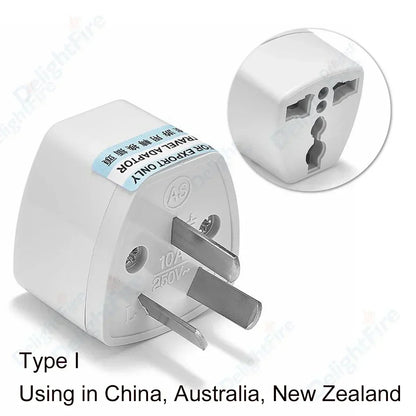 EU Plug Adapter AU UK US To EU KR Universal Travel Adapter Euro Plug Adapter Power Socket Electrical Plug Converter AC Outlet