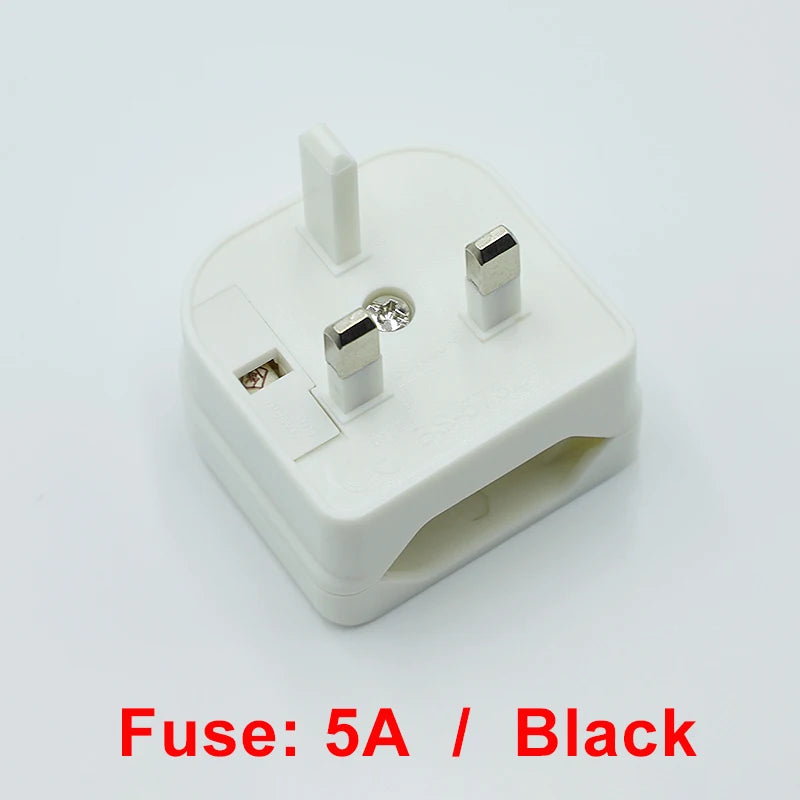 1PCS European Euro Eu 2 Pin To Uk 3 Pin Power Socket Travel Plug Adapter Converter Power Adapter Charger Power Socket Outlet