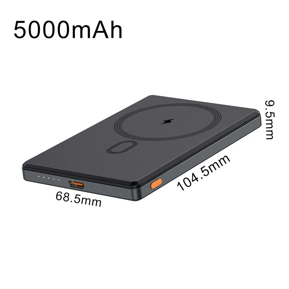 10000mAh Wireless Power Bank Magnetic PD20W Portable External Battery Fast Charging for Magsafe For iPhone 15 14 13 12 11 Xiaomi