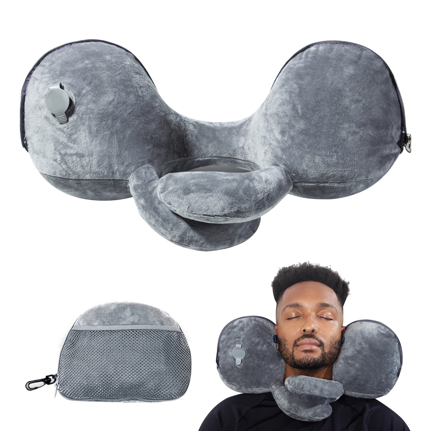 Travel Pillow Inflatable Pillows Air Soft Cushion Trip Portable Innovative Products Body Back Support Foldable Blow Neck Pillow