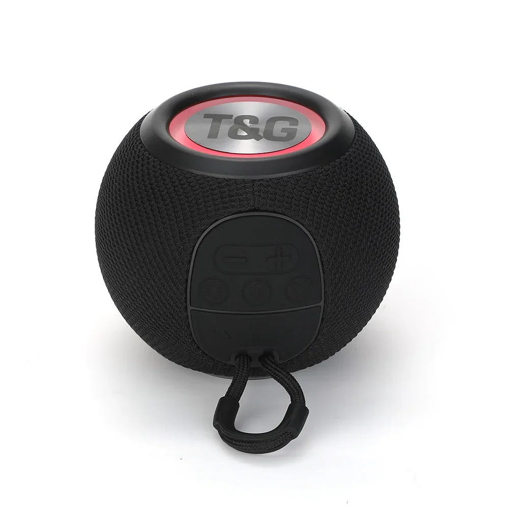 TG337 Bluetooth Speaker Portable TWS Wireless Mini Bass Boombox LED Loudspeaker IPX7 Outdoor Music Player Support BT AUX FM TF