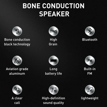 Bone Conduction Bluetooth Speaker Vibration Stereo Audio Digital TWS Wireless Smallest Speakers Dropshipping Mini Portable Metal