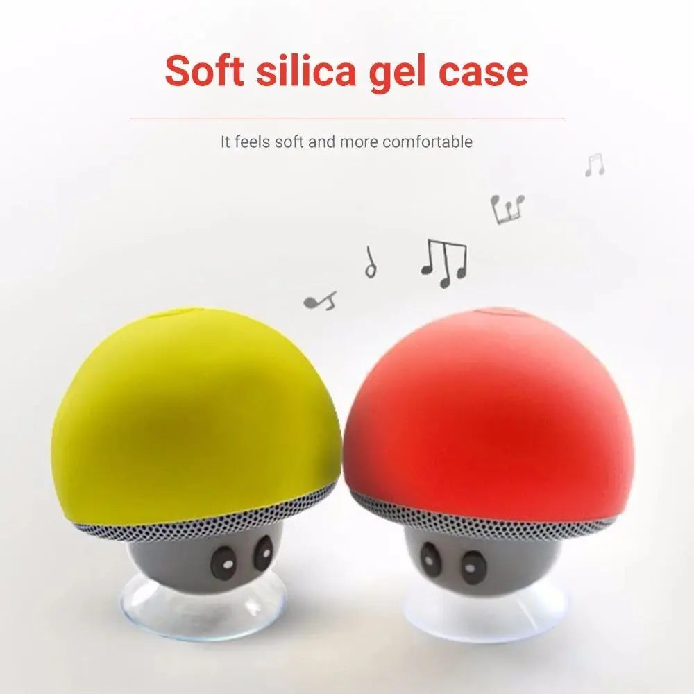 Mini Bluetooth Mushroom Speaker Waterproof Can Be Used as a Mobile Phone Holder Suitable for Family Parties and Small Parties