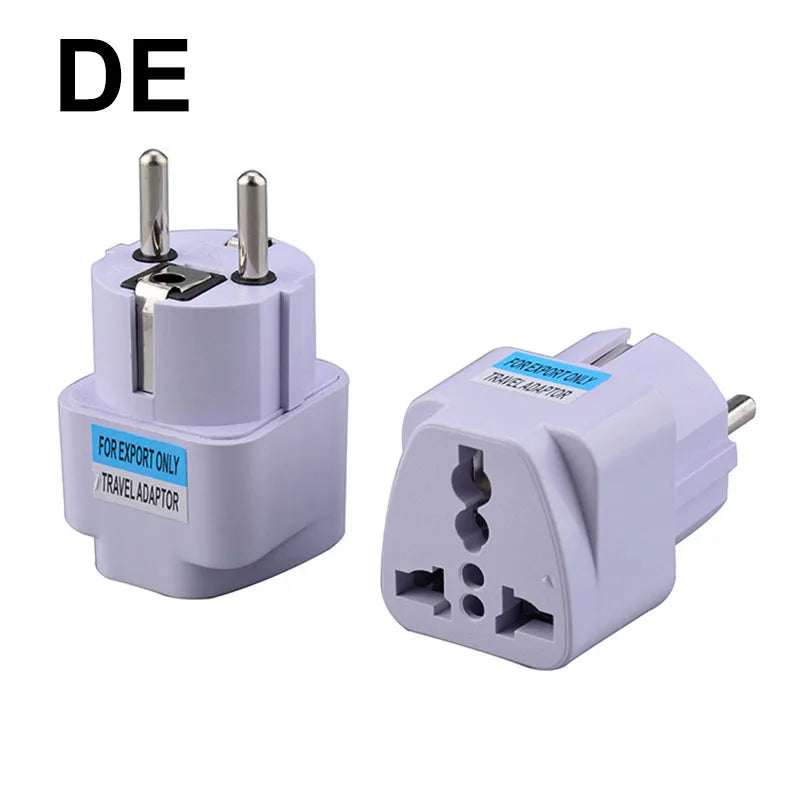 Universal Adapter USA To Euro Europe AC Power Wall Charger Adapter Converter Travel 2 Round Pin Socket US/UK/AU/DE/itlay EU Plug