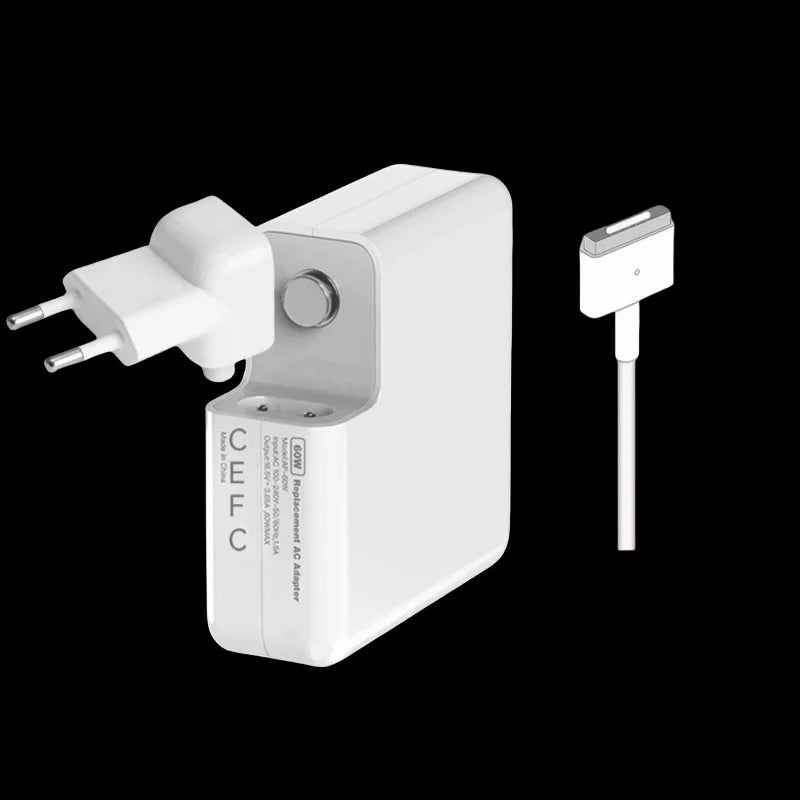 85W Magsafe 2 T Magnetic Charging Power Adapter for MacBook Air / Pro Series：A1398，A1424 ，Safe & Fast Charger Power Adapter