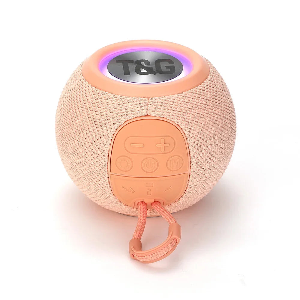 TG337 Bluetooth Speaker Portable TWS Wireless Mini Bass Boombox LED Loudspeaker IPX7 Outdoor Music Player Support BT AUX FM TF