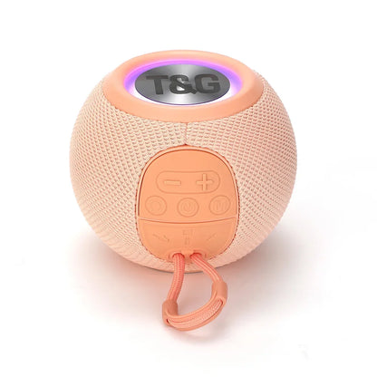 TG337 Bluetooth Speaker Portable TWS Wireless Mini Bass Boombox LED Loudspeaker IPX7 Outdoor Music Player Support BT AUX FM TF