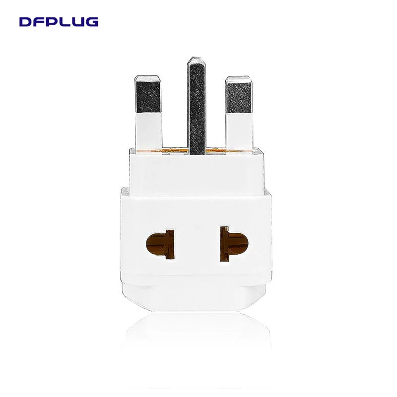 2 in 1 UK Plug Travel Adapter US EU AU to UK Universal High Quality Plug Adapter with 250V 13A Fuse EU To UK Converter AC Outlet