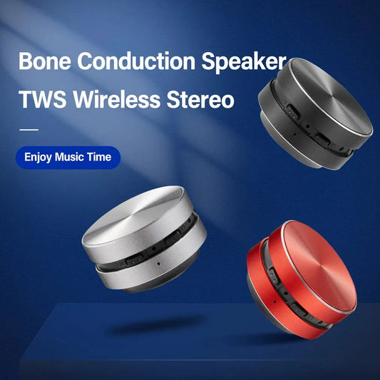 Bone Conduction Bluetooth Speaker Vibration Stereo Audio Digital TWS Wireless Smallest Speakers Dropshipping Mini Portable Metal