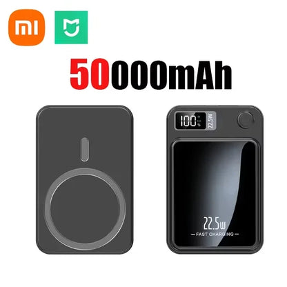 Xiaomi 100000mAh Magnetic Power Bank Wireless Fast Charger For Magsafe Portable Auxiliary Battery Pack For iphone Huawei Samsung