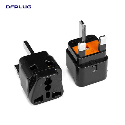 2 in 1 UK Plug Travel Adapter US EU AU to UK Universal High Quality Plug Adapter with 250V 13A Fuse EU To UK Converter AC Outlet