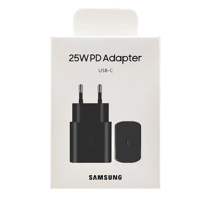 Samsung PD 25W Charger EU US UK Super Fast Charging Wall Adapter Daul Type C Cable For Galaxy S22 S21 S20 Ultra Note 20 10+ A53