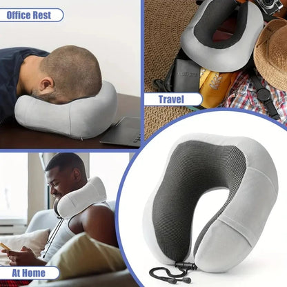 U Shaped Memory Foam Neck Pillows SoftTravel Pillow Massage Neck Pillow SleepincAirplane Pillow Cervical  Bedding